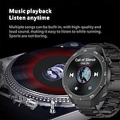 baratos Smartwatch-Relógio inteligente S6Pro 1,62&quot; Bluetooth, rastreador de fitness para homens com bússola, contador de passos, lembrete de chamadas e mensagens, monitor de sono, assistente de voz, à prova d&#039;água IPX, compatível com Android e iOS
