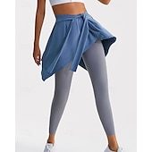 billiga Yoga shorts &amp; cyklister-Dam Yogakjol Asymetrisk fåll Kondition Byxor Svart Blå Ljuslila sporter Sportkläder Microelastisk