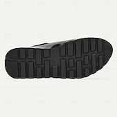 ieftine Adidași din piele premium-Adidași bărbătești din piele neagră cu detalii contrastante maro - eleganți, confortabili, perfecți pentru ținute casual și evenimente semi-formale