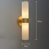 economico Luci da parete-Moderne applique da parete per interni, camera da letto, sala da pranzo, applique in marmo color rame per camera da letto, 110-120 V, 220-240 V, 5 W
