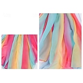 billige Regnbue Alt-Regnbue Stolthet skjerf Fritid Dame Unisex Voksne Pride-parade Festival Halloween Karneval Enkelt karnevalskostyme