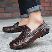 halpa Miesten lenkkarit-Miesten tummanruskeat loaferit solkikoristeilla – muodikkaat slip-on-kengät toimistolle, arkeen ja iltaan