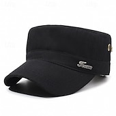 preiswerte Herrenhüte-Herren Schiebermütze Sonnenhut Trucker-Kappe Schwarz Marineblau Polyester Metall Mode Lässig Straße Täglich Einfach Verstellbar Sonnenschutz Atmungsaktiv
