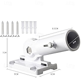 cheap Garden Flags, Banner-Flag Pole Holder Adjustable, Flag Pole Bracket for Outside House Heavy Duty Aluminum, Multi-Position Flag Pole Mounting Bracket Rust Free with Hardwares, 1&quot; Inner Diameter