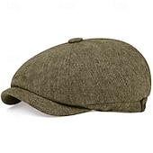 cheap Accessories and More-Retro Vintage Roaring 20s 1920s Beret Hat Normal The Great Gatsby Gangster Men&#039;s Women&#039;s New Year Masquerade New Year Eve Bachelorette Party Festival Adults&#039; Hat All Seasons