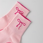 halpa Henkilökohtainen hoito ja terveys-3 paria pitäviä pilates-sukkia naisille, liukumattomat jooga-urheilusukat, pitkät puuvillaiset liukumattomat sukat silikonipisteillä, hengittävät hiljaiset barre-sukat sisätiloissa käytettäväksi