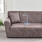 preiswerte Sofabezug-wasserabweisender Sofabezug 1/2/3/4 Sitzer Sofabezug für Wohnzimmer elastischer L-förmiger Ecksofabezug Couchbezug
