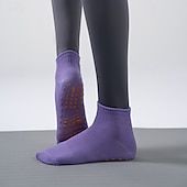 preiswerte Persönliche Pflege &amp; Gesundheit-4 Paar Grip-Pilates-Socken für Damen, rutschfeste Yoga-Sportsocken, atmungsaktive Trampolin-Grip-Socken für Kinder und Erwachsene, Baby-Bodensocken mit Silikon-Grip für Tanz, Zuhause, Fitnessstudio,