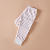 billiga Underdelar-Barn Pojkar Byxor Byxor Rand Andningsfunktion Mjukt Komfort Byxor Utomhus Dagligen Grundläggande Vit Elfenben Rodnande Rosa Mid midja