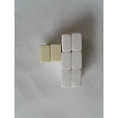 economico Forniture per feste-Set di mahjong americano: 166 tessere bianche con borsa rossa e accessori; 4 rastrelliere per mahjong tutto in uno con spingitori; set completo di mahjong occidentale.