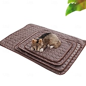 abordables Tapis de Refroidissement-Tapis rafraîchissant pour chien - lit rafraîchissant instantané pour chien &amp;chats non toxiques &amp;tapis rafraîchissant antidérapant lavable en machine pour l&#039;intérieur &amp;utilisation en voyage