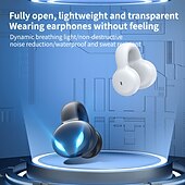 お買い得  ワイヤレスヘッドホン-オープンイヤーワイヤレスBluetoothヘッドセット – イヤークリップデザイン、軽量で快適なフィット感、Bluetooth 5.3 ドライビング、スポーツ、日常使用に最適
