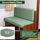 abordables Funda de sofá-Fundas de cojín elásticas para comedor de RV de 2 piezas, fundas de cojín de sofá en forma de T, fundas elásticas para asientos de caravana, protección de muebles de RV duradera y fácil de instalar