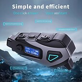 abordables Écouteurs pour casque moto-Casque Bluetooth K10 avec enregistrement DVR, radio FM, assistant vocal, réduction du bruit CVC, étanchéité IPX8, batterie 40h, audio HiFi pour la conduite à moto