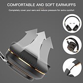 Недорогие Накладные наушники-Беспроводные Bluetooth наушники H3 с полной оберткой HiFi стерео – Складные наушники с микрофоном AUX/TF/BT режимы Легкие наушники Совместим с iOS и iPhone