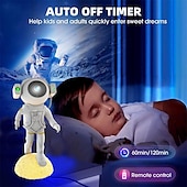 cheap Star Galaxy Projector Lights-1 Pc Galaxy Projector Lamp Standing Astronaut Shaped Starry Sky Projection Light Astronaut Starry Sky Atmosphere Light Party Dinner Bedroom Restaurant Atmosphere Light Type-C Plug in