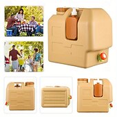 Bidon d'eau de camping portable de 5,28 gallons avec robinet &Distributeur de savon amovible - PE de qualité alimentaire sans BPA, robinet à débit réglable, large ouverture, conception durable pour le abordables Activité de Plein Air-Bidon d'eau de camping portable de 5,28 gallons avec robinet &Distributeur de savon amovible - PE de qualité alimentaire sans BPA, robinet à débit réglable, large ouverture, conception durable pour le