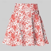 abordables Jupes et skorts pour femmes-Femmes Graphique Jupes de tennis Jupes de tennis avec shorts Taille haute Séchage Rapide Respirant Tennis Le golf Pickleball Noir Jaune Bleu Vêtements de tennis