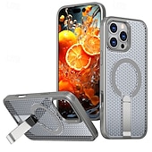 Χαμηλού Κόστους iPhone Θήκες-τηλέφωνο tok Για iPhone 17 Pro Max 17 Air 16 15 14 Pro Max Plus 16e 13 12 11 Pro Max Πίσω Κάλυμμα Θήκη μαγνητικής προσρόφησης με βάση στήριξης Υποστήριξη ασύρματης φόρτισης Σταντ ποδηλάτου