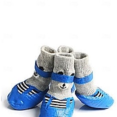 baratos Botas &amp; Protetores de Patas-Meias antiderrapantes para cães para evitar lamber as patas, sapatos para cães em pavimento quente, botas para cães pequenos, médios e grandes, botas com controle de tração &amp;protetores de patas para