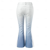 olcso Alsók-Retró Boho 1970-es évek Bell Bottom Pants Bő nadrág Hippi Közepes derekú Jelmez Női Mindszentek napja Farsang Vakáció Hétköznapi zenei fesztivál Felnőttek Nadrágok