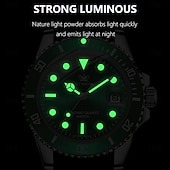 cheap Quartz Watches-901 Casual Men&#039;s Watch – Luminous Waterproof Wristwatch with Soft Silicone Strap and Date Display