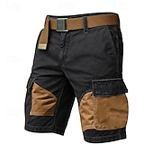 levne Klasický-Pánské Taktické šortky Šortky s kapsami Outdoorové šortky Bermudské kraťasy Běžecké šortky Elastický pas Multi kapsa Straight-Leg Barevné bloky Odvod vlhkosti Nositelný Délka kolen Ležérní Denn
