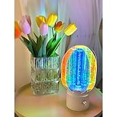 お買い得  装飾ライト-オーロラ効果のあるコードレス充電式テーブルランプ、360度回転する寝室用ナイトライト、リビングルーム用電池式デスクランプ、デスクワークステーション用小型ランプ、ムード照明ミニランプ