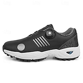 economico Scarpe da Golf da Uomo-scarpe da golf da uomo bianche e blu con tomaia in mesh traspirante: comfort e stabilità di alta qualità per gli appassionati di golf