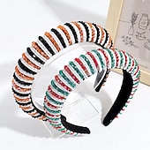 economico Accessori per acconciature-Cerchietto per capelli del 4 luglio per donne e ragazze, orecchini patriottici, cerchietto rosso, bianco e blu, bandiera americana, cerchietto per capelli per il giorno dell&#039;indipendenza degli Stati