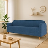 cheap Sofa Cover-Sofa Cover Solid Color Quilted Polyester Slipcovers