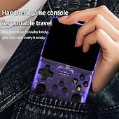 cheap Game Consoles-R36S Handheld Game Console 3.5 Inch IPS Screen Retro Game Console Linux System Screen Portable Pocket Video Player Travel Essentials 64GB and128G Extra Large Memory