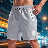 baratos Calções Estilo Casual-Homens calções atléticos Calção Shorts de Corrida Shorts de Academia Esporte Diário Secagem Rápida Alta elasticidade Confortável Bolsos Com Cordão Cintura elástica Tecido Curto Ginástica Casual