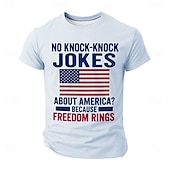 cheap Patriotic Veteran T shirts-Patriotic T Shirts For Men Local Egg T Shirt Short Sleeve T shirt 3D Print Crew Neck Shirt Military Funny Political T Shirt Street Casual Daily Black Blue Green Summer Spring Clothing Apparel S M L