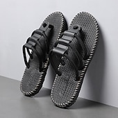 billiga Semester Sandaler-Herrsandaler i väv med justerbara remmar, bekväma och andningsbara, perfekta för sommarutflykter och strandkläder