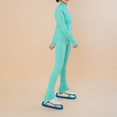 billiga Konståknings träningskläder-konståkningsjacka fleecejacka konståkningsbyxor dam flickor skridskoåkningsjacka tights topp svart röd lapptäcke tumhål spandex stretchig träning övning