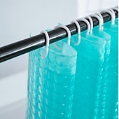 cheap Shower Curtains-3D PEVA Shower Curtain Liner Waterproof 180x180cm 70&quot;x70&quot; Rustproof Metal Grommet Holes for Bathroom, Heavyweight Fabric, Washable, with Hooks Water Cube Colorful Clear