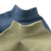 お買い得  男性用エリートアクセサリー-男性 1ペア ソックス フットカバー＆ライナーソックス ブラック ホワイト カラー 平織り 学校 フォーマル アウトドア 薄手生地 夏 春 秋 日常 カジュアル