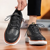 economico Sneakers Casual-scarpe da ginnastica da uomo blu in maglia con lacci, design elegante e suola ammortizzata per camminare, correre e l'uso quotidiano