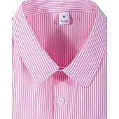 preiswerte Herrenhemd zum Knöpfen-Herren Hemd Sommerhemd Freizeithemd Strandhemd Knopfhemd Rosa Wein Blau Grün Dunkel Blau Kurzarm Streifen Revers Urlaub Hawaiianisch Fronttasche Bekleidung Baumwollmischung Mode Lässig Bequem