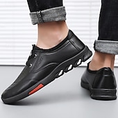 abordables Baskets-Chaussures de randonnée décontractées pour hommes – Chaussures de marche légères en similicuir à enfiler pour la randonnée, les voyages et les loisirs