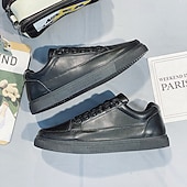 economico Sneakers Casual-sneakers casual bianche da uomo con chiusura a lacci e suola comoda – scarpe eleganti per tutti i giorni per camminare e per il tempo libero