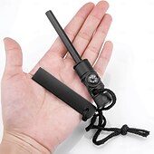 economico Attrezzatura da Campeggio-Kit accendifuoco portatile di alta qualità con selce e acciaio - strumento di sopravvivenza compatto e multiuso con barre di magnesio, spago esca per campeggio, escursionismo, EDC e situazioni di