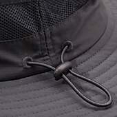 billiga Huvudbonader för herrar-Herr Fiskarhatt Solhatt Svart Rodnande Rosa Polyester Snörning Mode Ledigt Gata Dagligen Slät Solskyddskräm Andningsfunktion