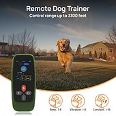 billige Hundetrening og -oppførsel-Trådløst gjerde for hundetrening, trådløst hundegjerde, 3 moduser, pipelyd, vibrasjon, vanntett, bærbar, trådløs, oppladbar, sikkerhet, nylon, abs+pc, elektroniske atferdshjelpemidler,