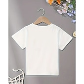  100% Cotton American Independence Day Kids Boys' White USA Flag T shirt Tops Crew Neck Short Sleeve Casual Vacation Daily Wear Fashion Sport Print Summer