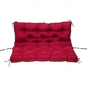 baratos Cobertura de Sofa-Almofada de assento de balanço grossa para balanço externo, almofadas de reposição para balanço de varanda de 2 ou 3 lugares, verde