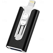 cheap Tool Accessories-USB 8 Pin USB 3.0 4 in 1 Mobile Phone Computer U-Disk with Type-C Adapter, Memory Stick Storage for Easily Backup Photos Videos, Plug and Play