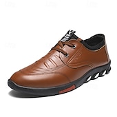 abordables Baskets-Chaussures de randonnée décontractées pour hommes – Chaussures de marche légères en similicuir à enfiler pour la randonnée, les voyages et les loisirs