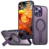 Χαμηλού Κόστους iPhone Θήκες-τηλέφωνο tok Για iPhone 17 Pro Max 17 Air 16 15 14 Pro Max Plus 16e 13 12 11 Pro Max Πίσω Κάλυμμα Θήκη μαγνητικής προσρόφησης με βάση στήριξης Υποστήριξη ασύρματης φόρτισης Σταντ ποδηλάτου